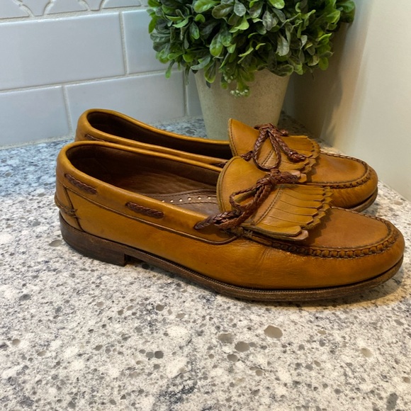 Allen Edmonds Mens Everson Dress Shoes Kiltie Tassel Slip...